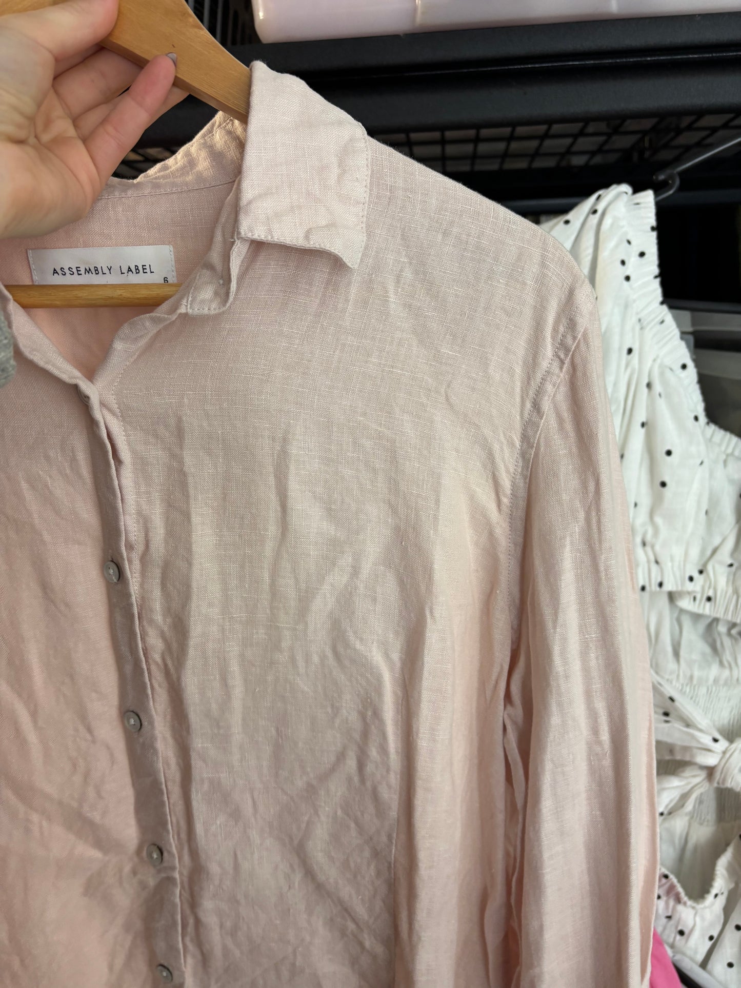 Assembly Label Linen Top - 6