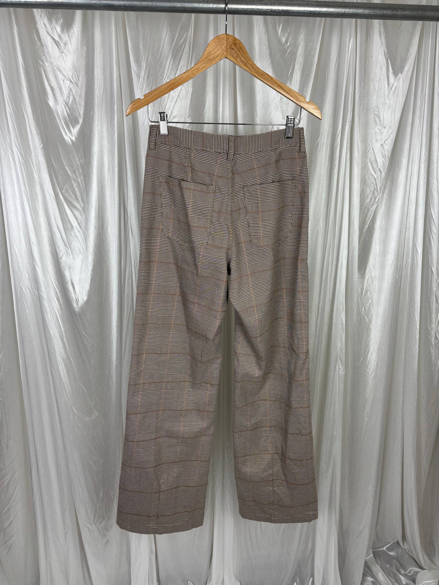 Neuw Brown Checked Pants - 8