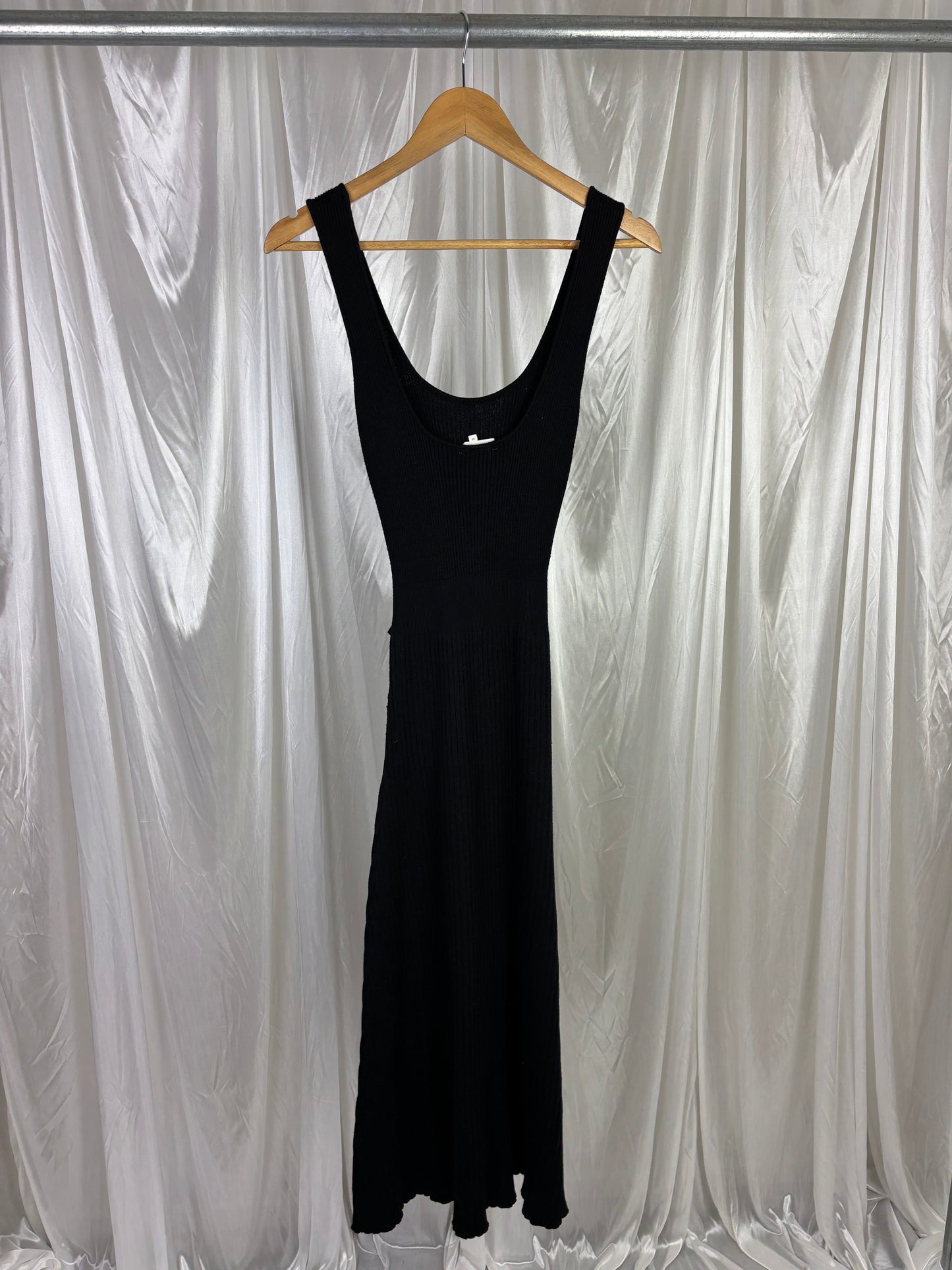 Whistle Black Midi Dress - M
