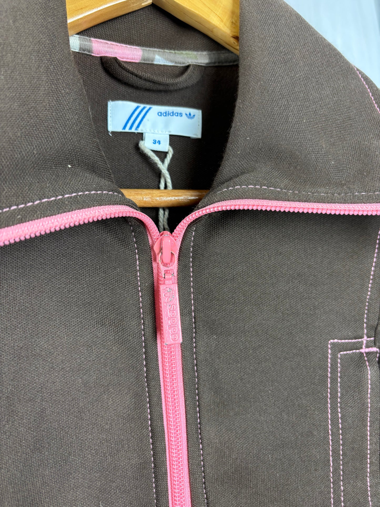 Adidas Brown Zip Up - S