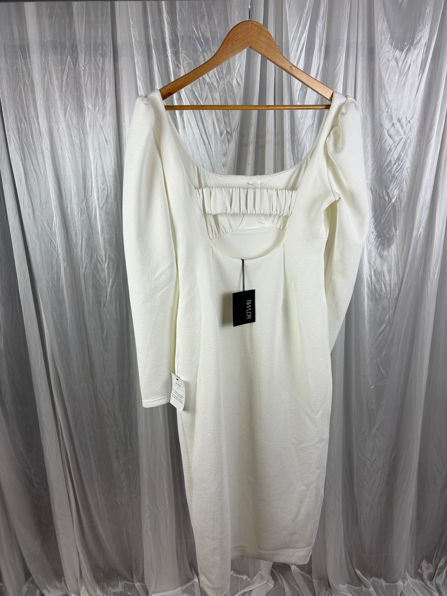 BWLDR White Long Sleeve Dress - 14