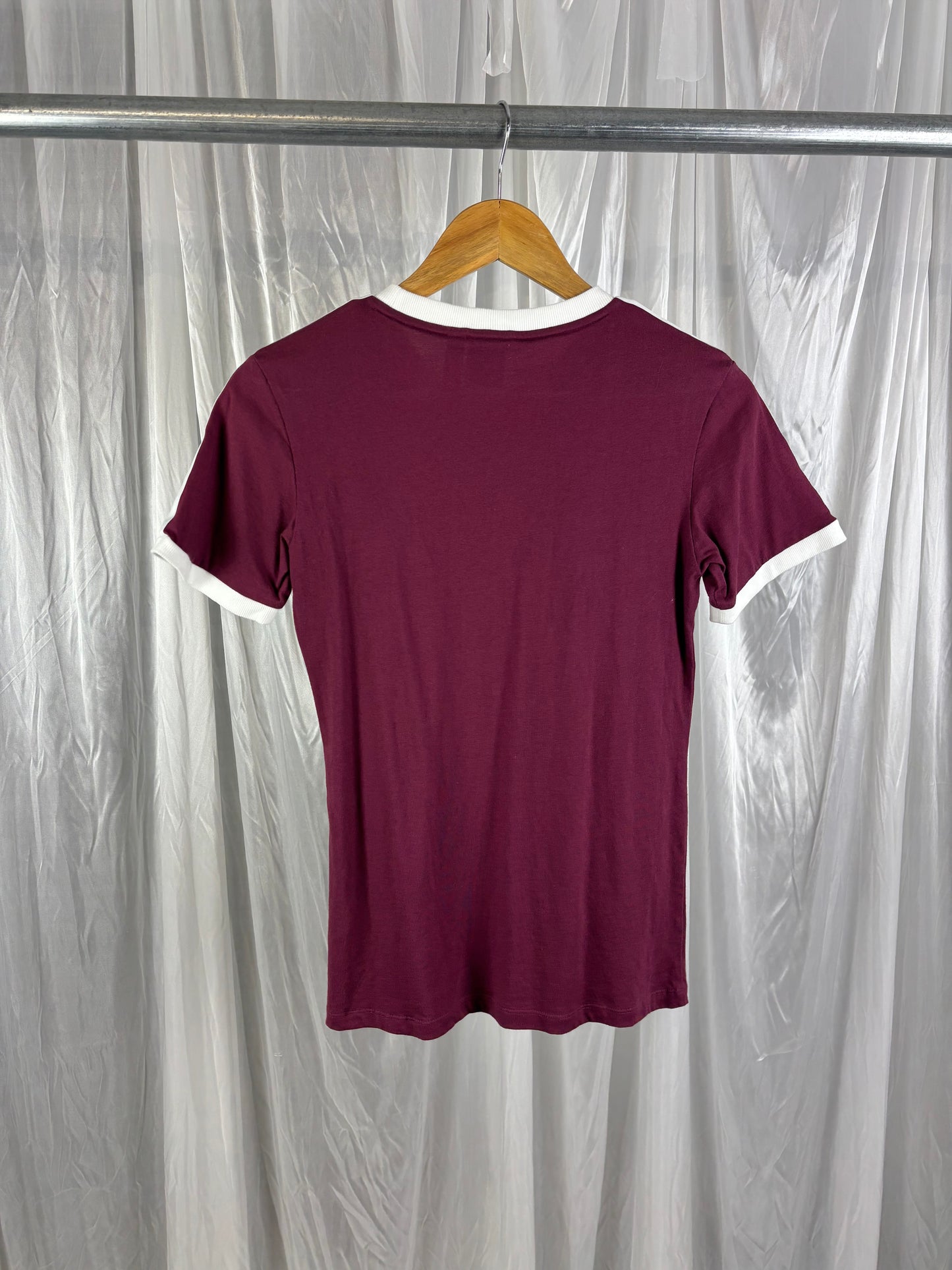 Adidas Maroon Red t-shirt - 6