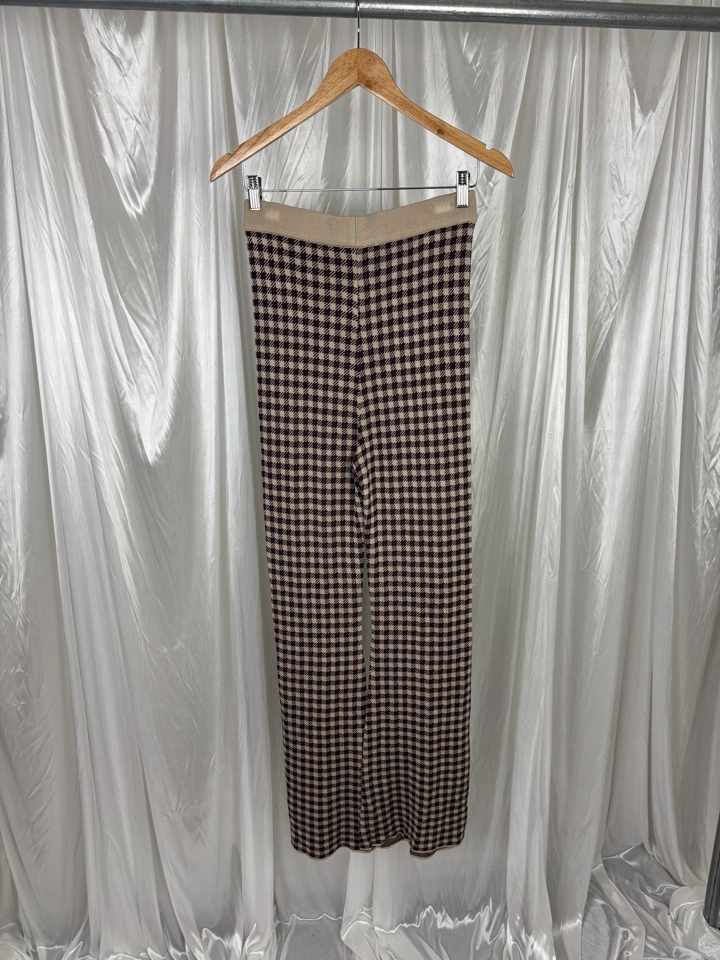 Glassons Brown Gingham Pants - M