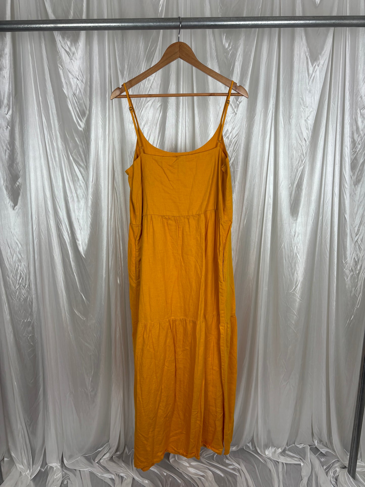 Huffer Orange Tiered Dress - 10