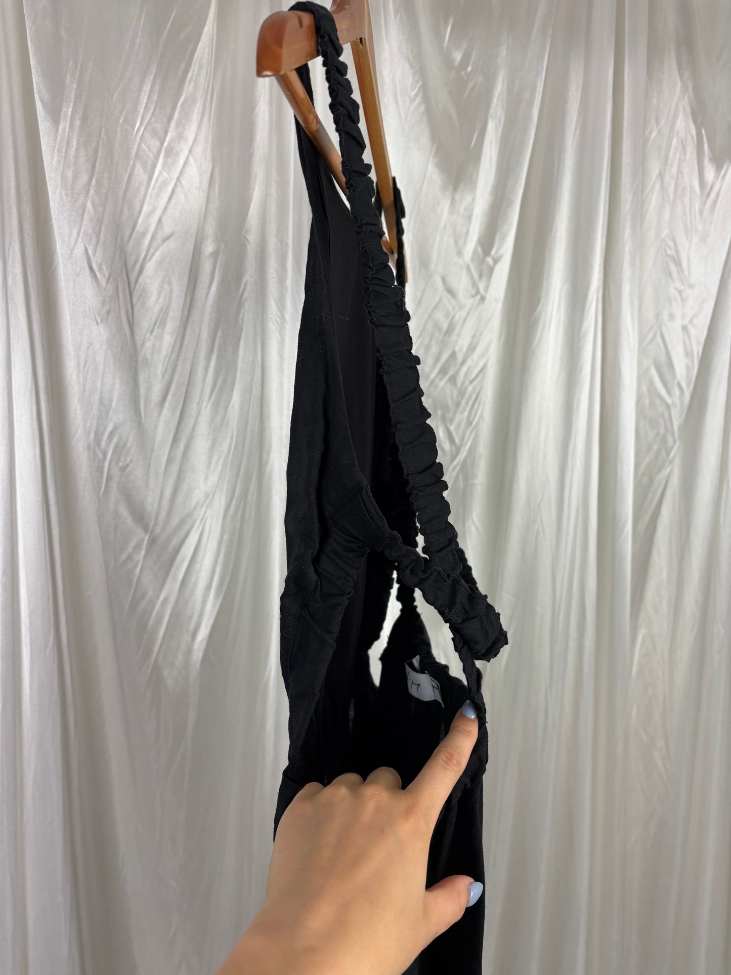 Petal + Pup Black Open Back Dress - 10