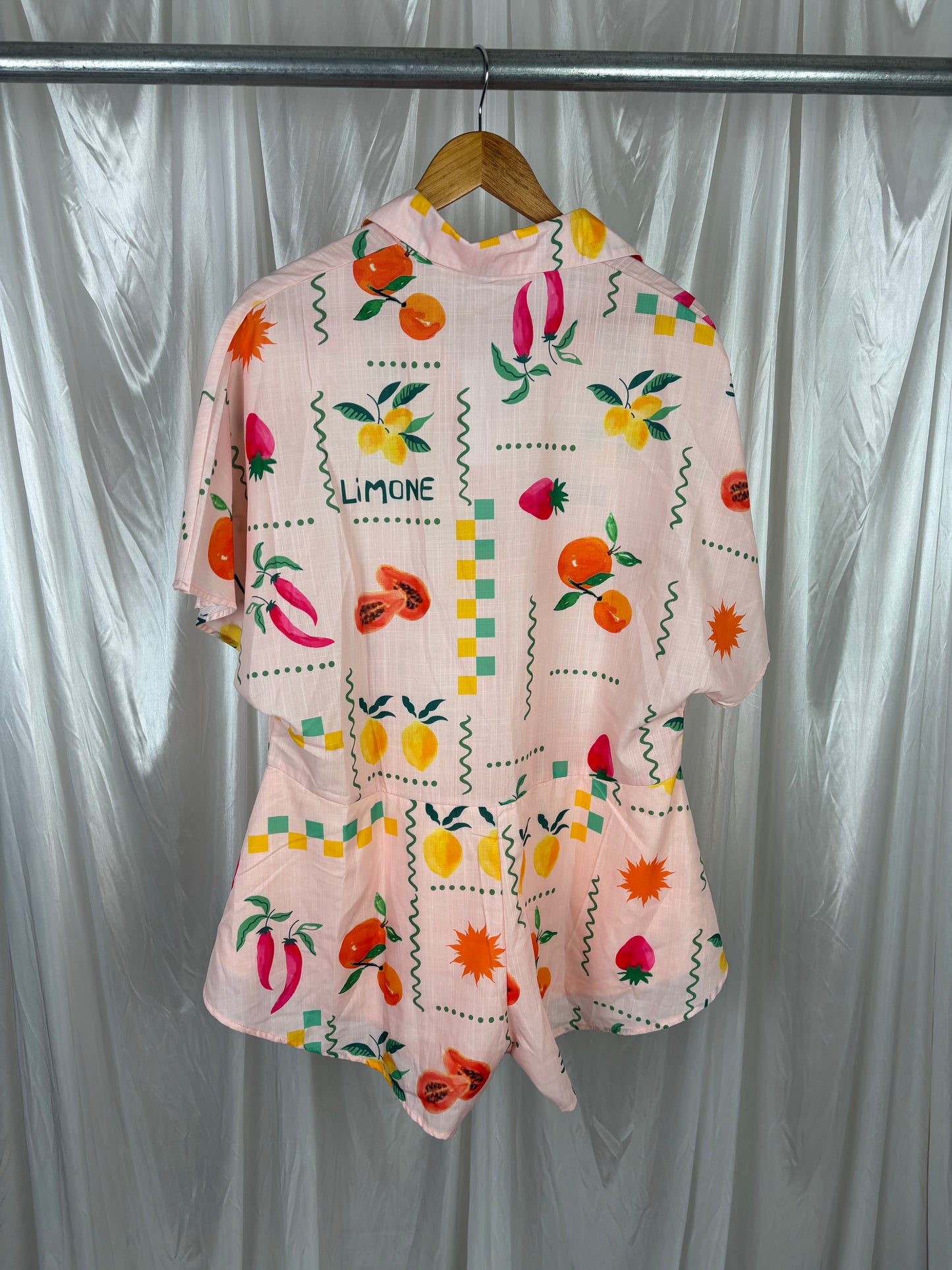 Billy J Patterned Playsuit - XS