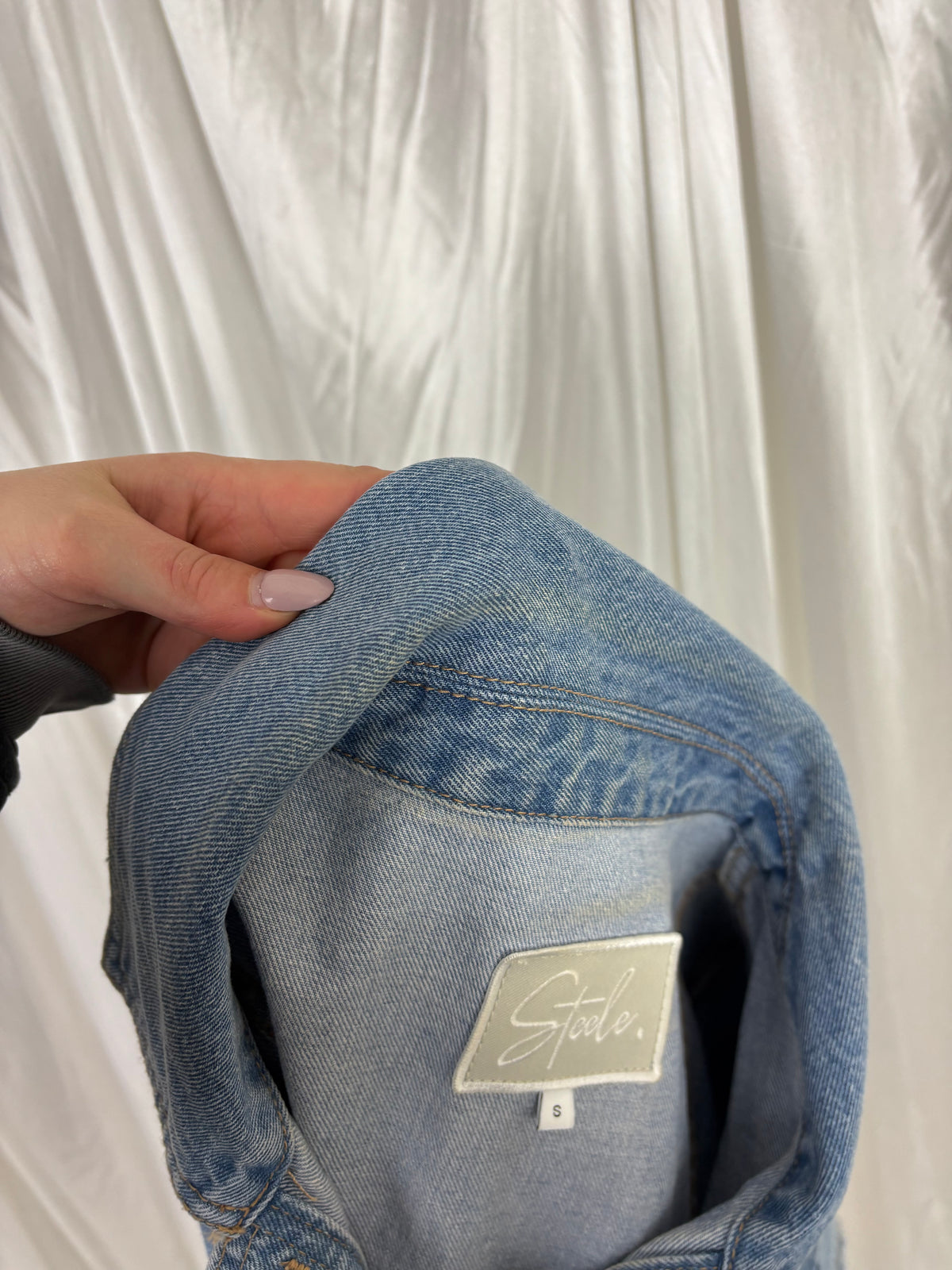 Steele Blue Denim Mini Dress - S