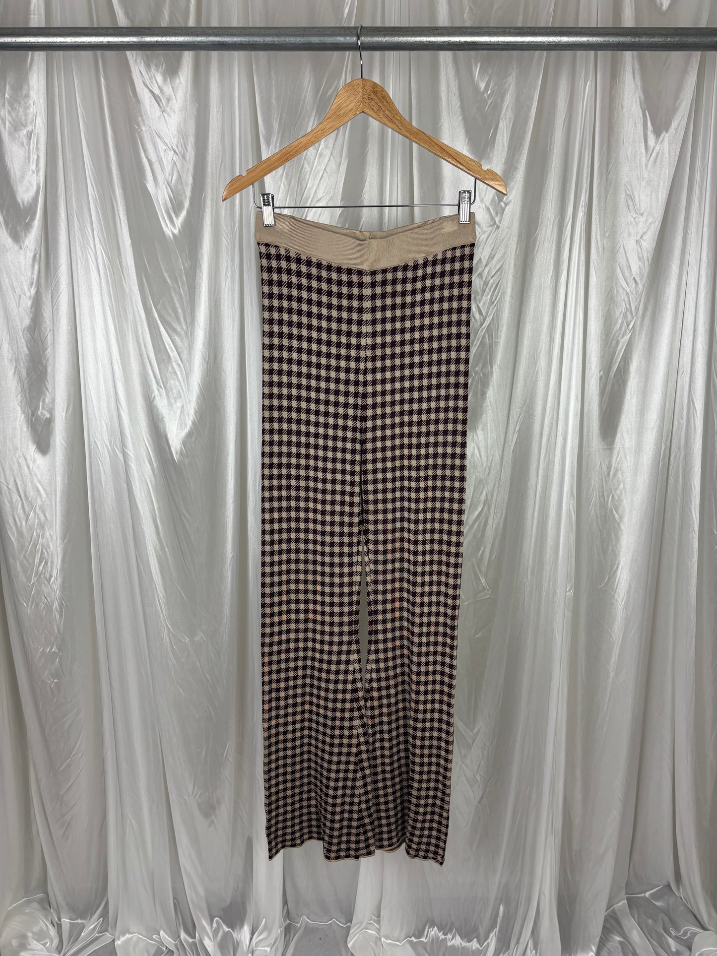 Glassons Brown Gingham Pants - M