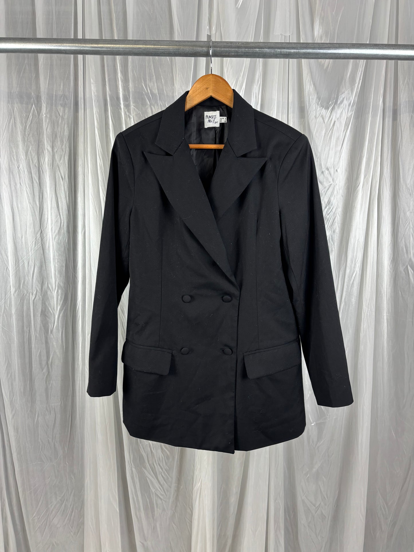 Princess Polly Black Blazer - 8