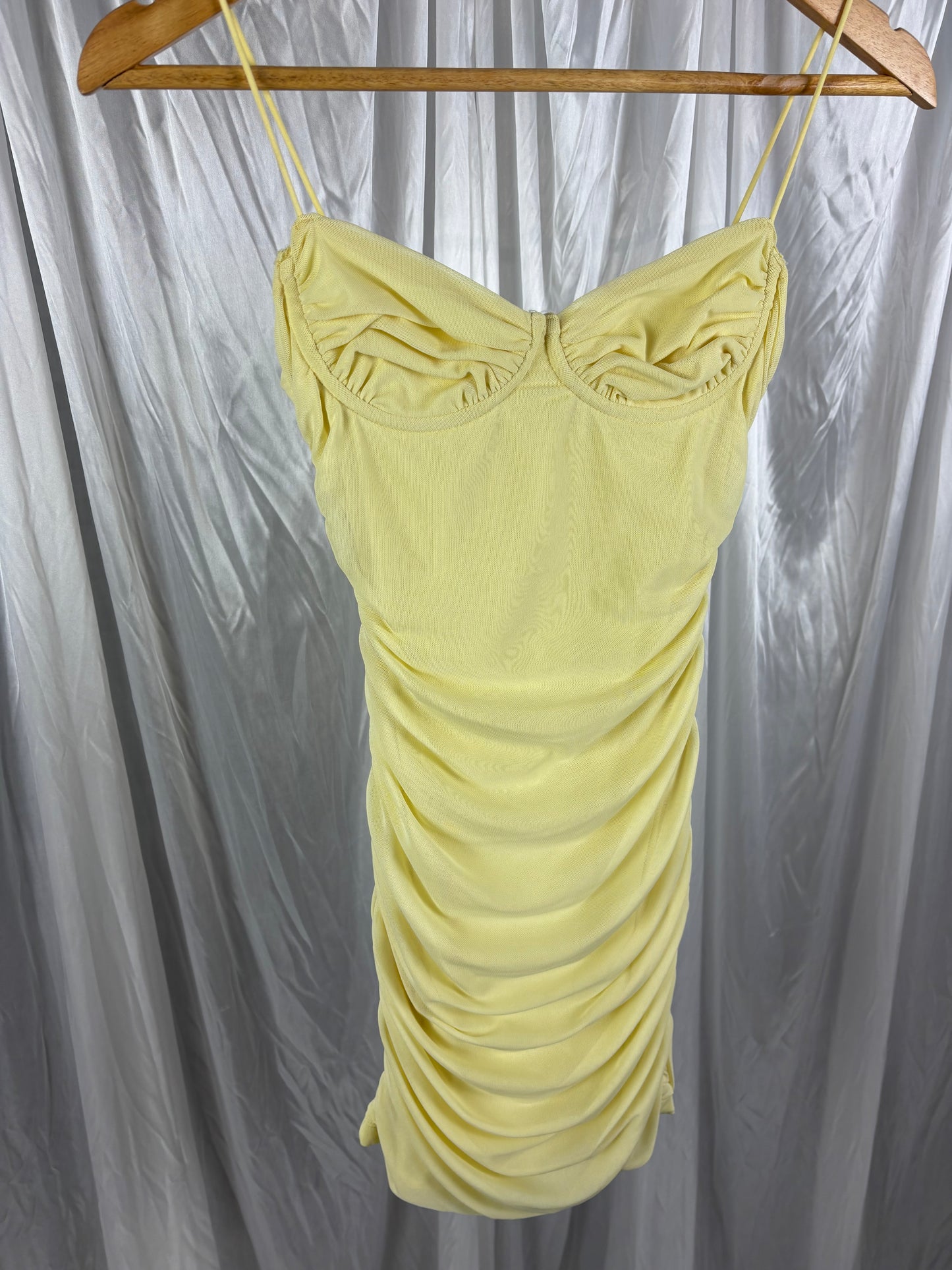 Glassons Yellow Mini Dress - XS