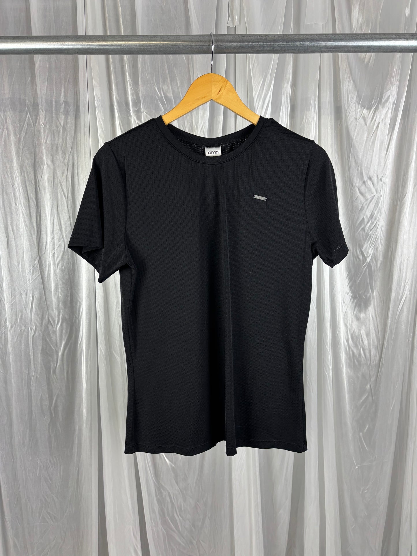 Aimn Black Sports Top - S