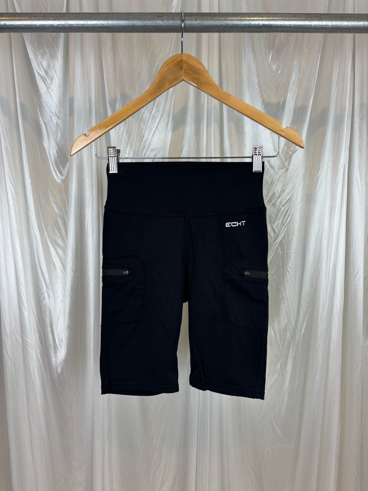 Echt Black Tight Shorts - S
