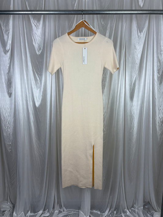 Lily Whyt Ribbed Midi Dress - 10