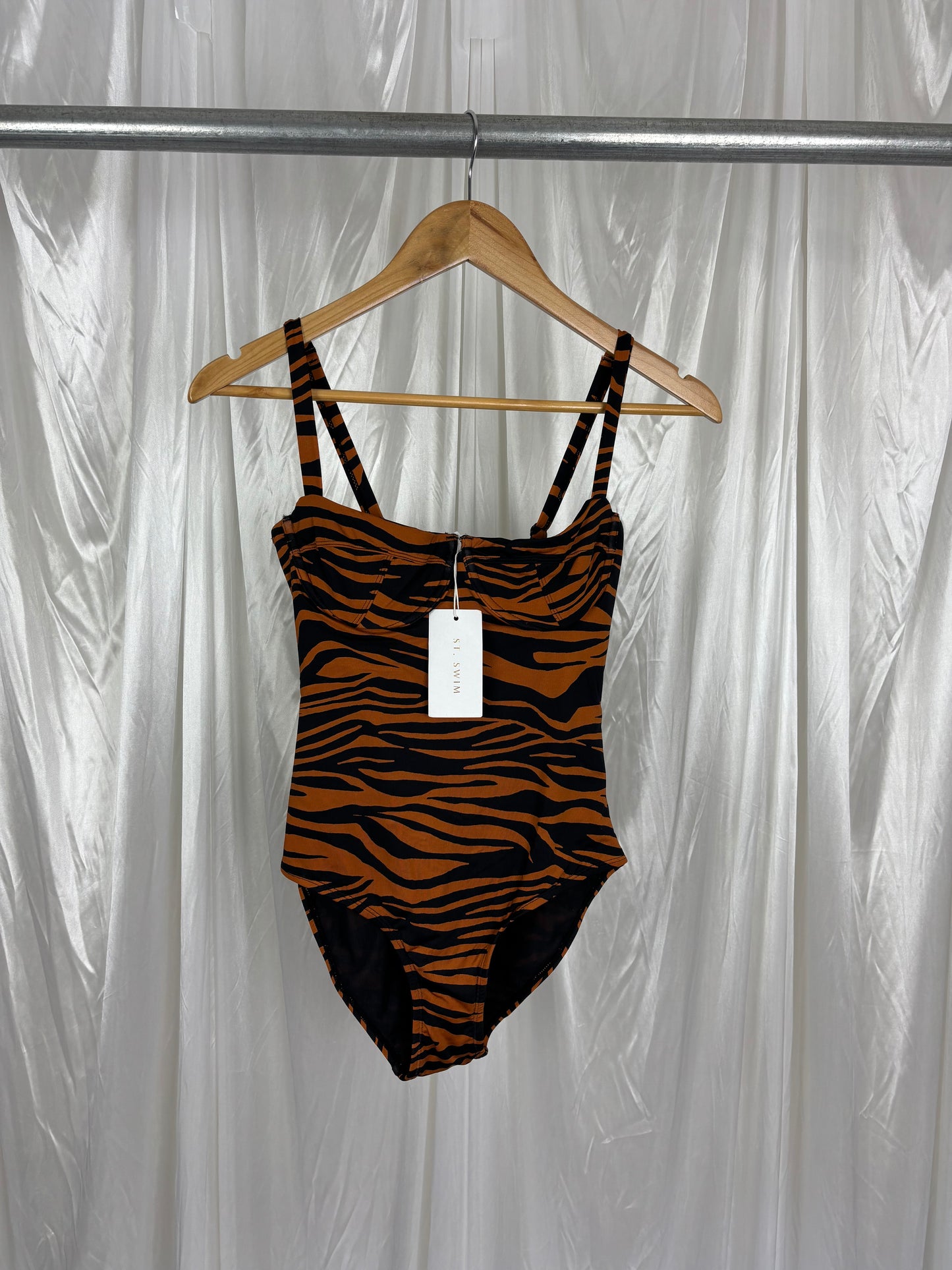 St. Swim Patterned Swimsuit - 8