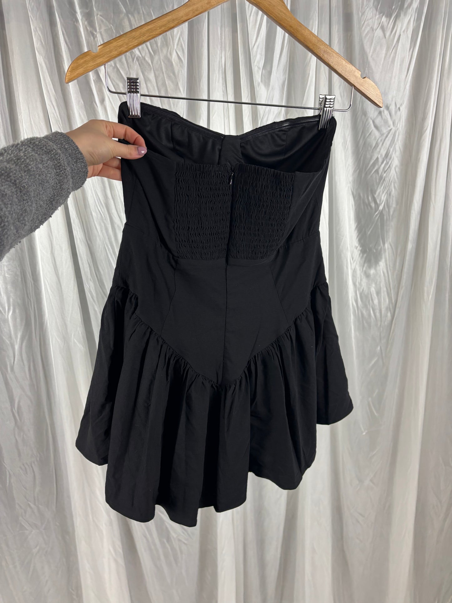 That’s So Fetch Black Strapless Playsuit - 10