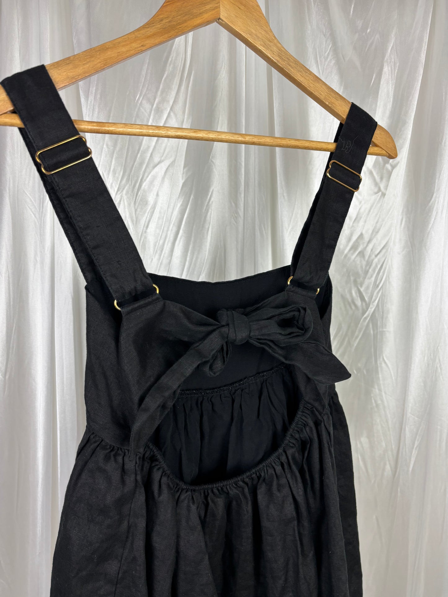 Dissh Black Babydoll Linen Top - 10