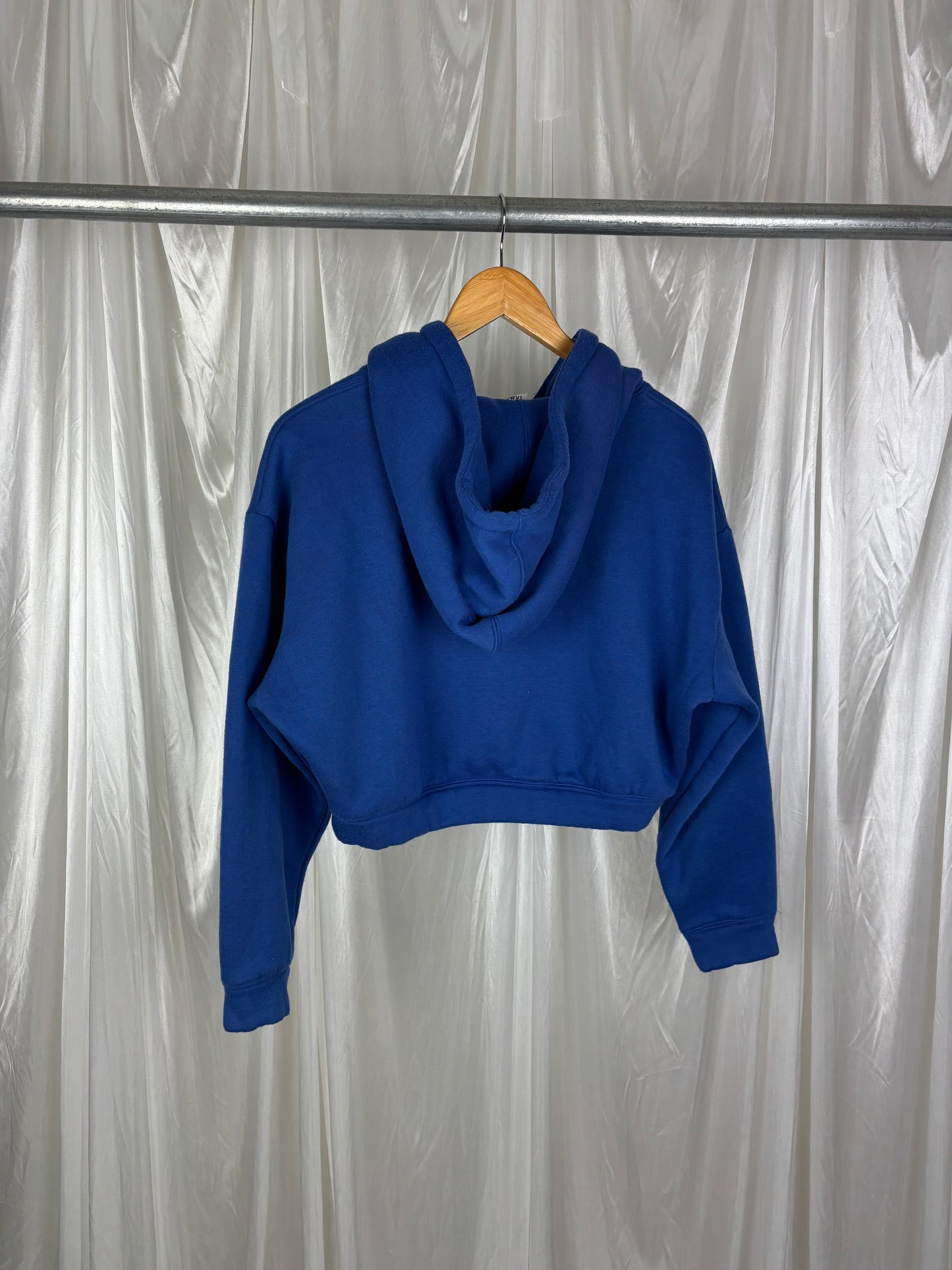 Princess Polly Blue Cropped Hoodie - 6