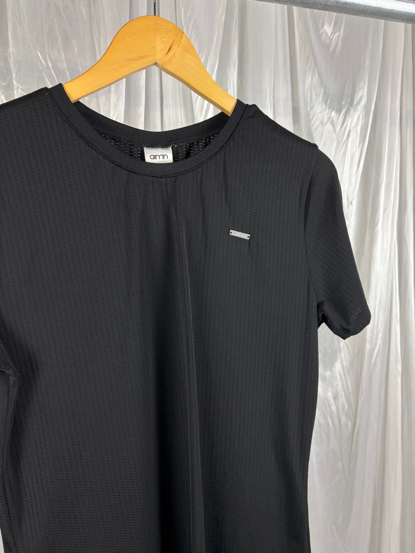 Aimn Black Sports Top - S