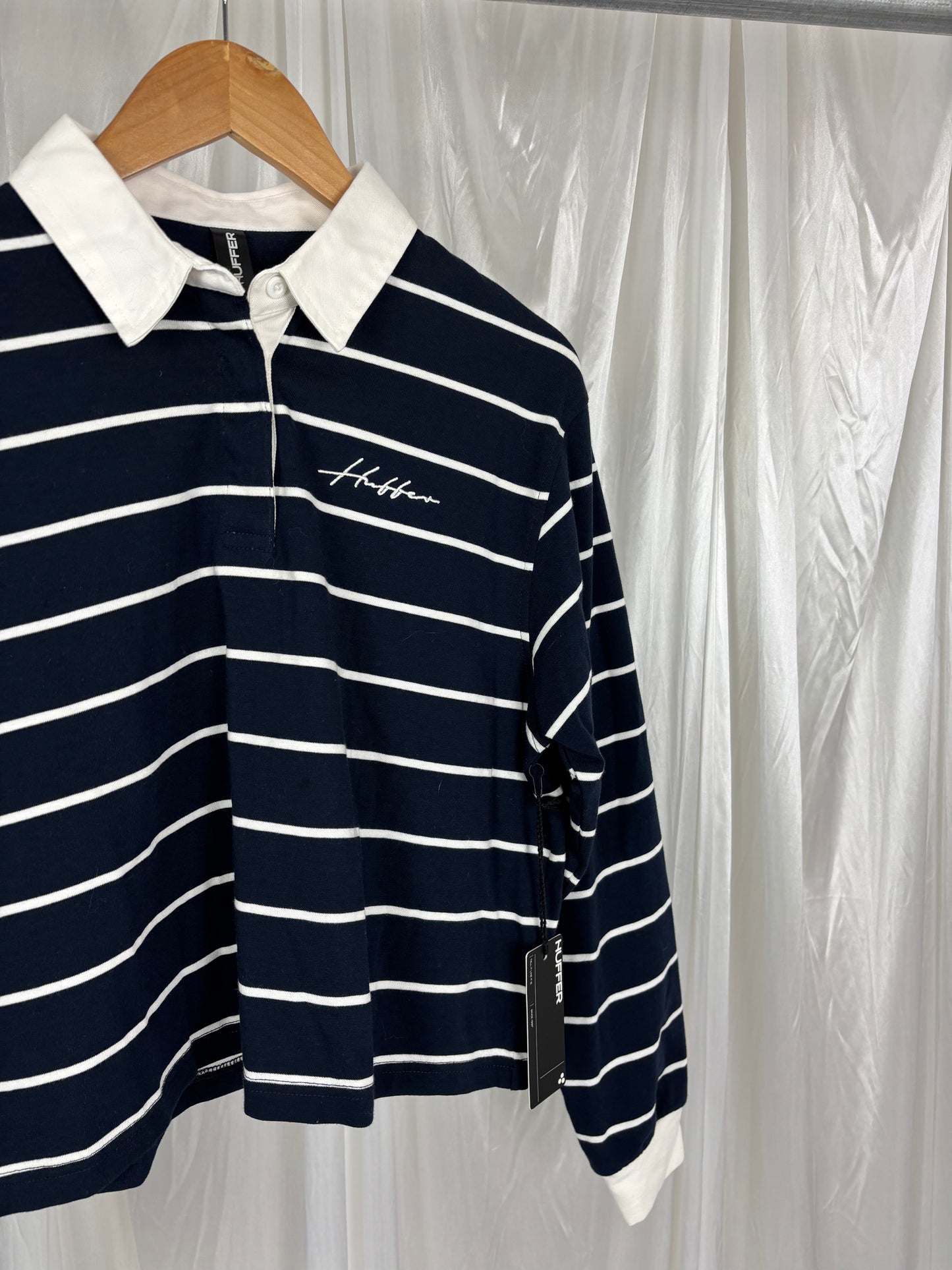 Huffer Blue Striped Top - 8