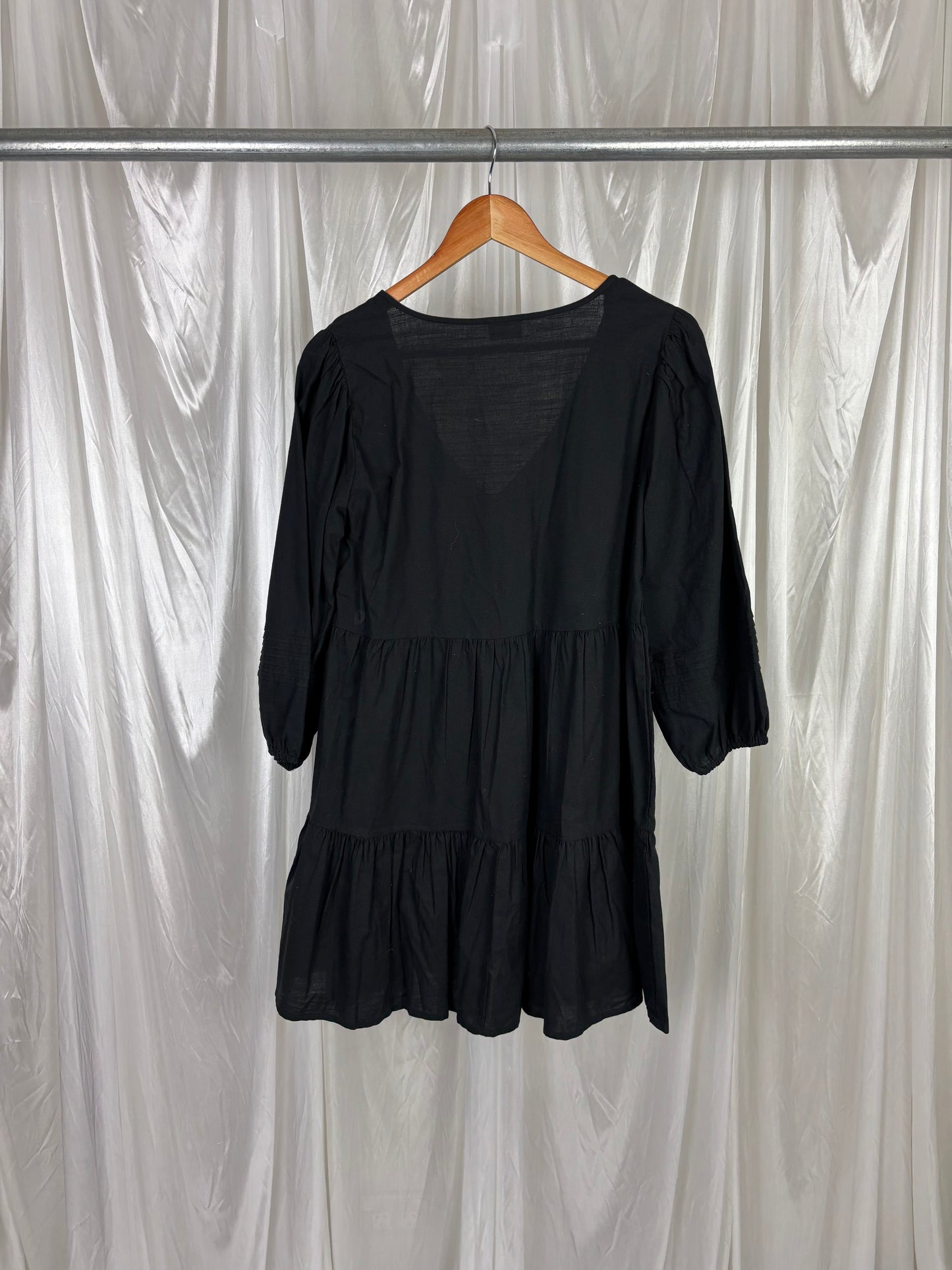 Cotton On Black Tiered Dress - 12