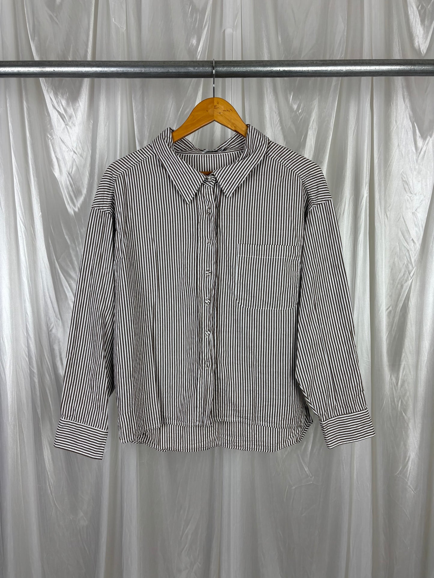 Pink Diamond Brown Striped Shirt - 6