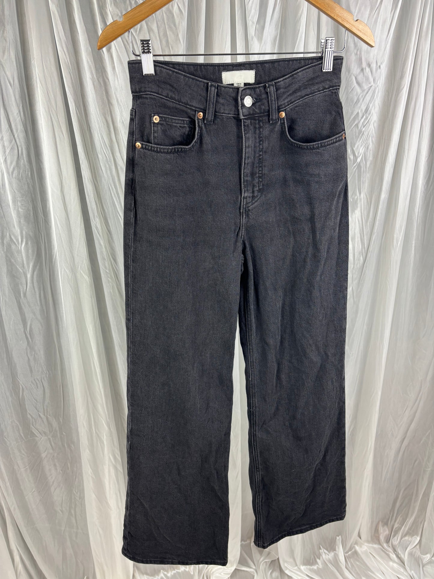 H&M Black High Waist Jeans - 4