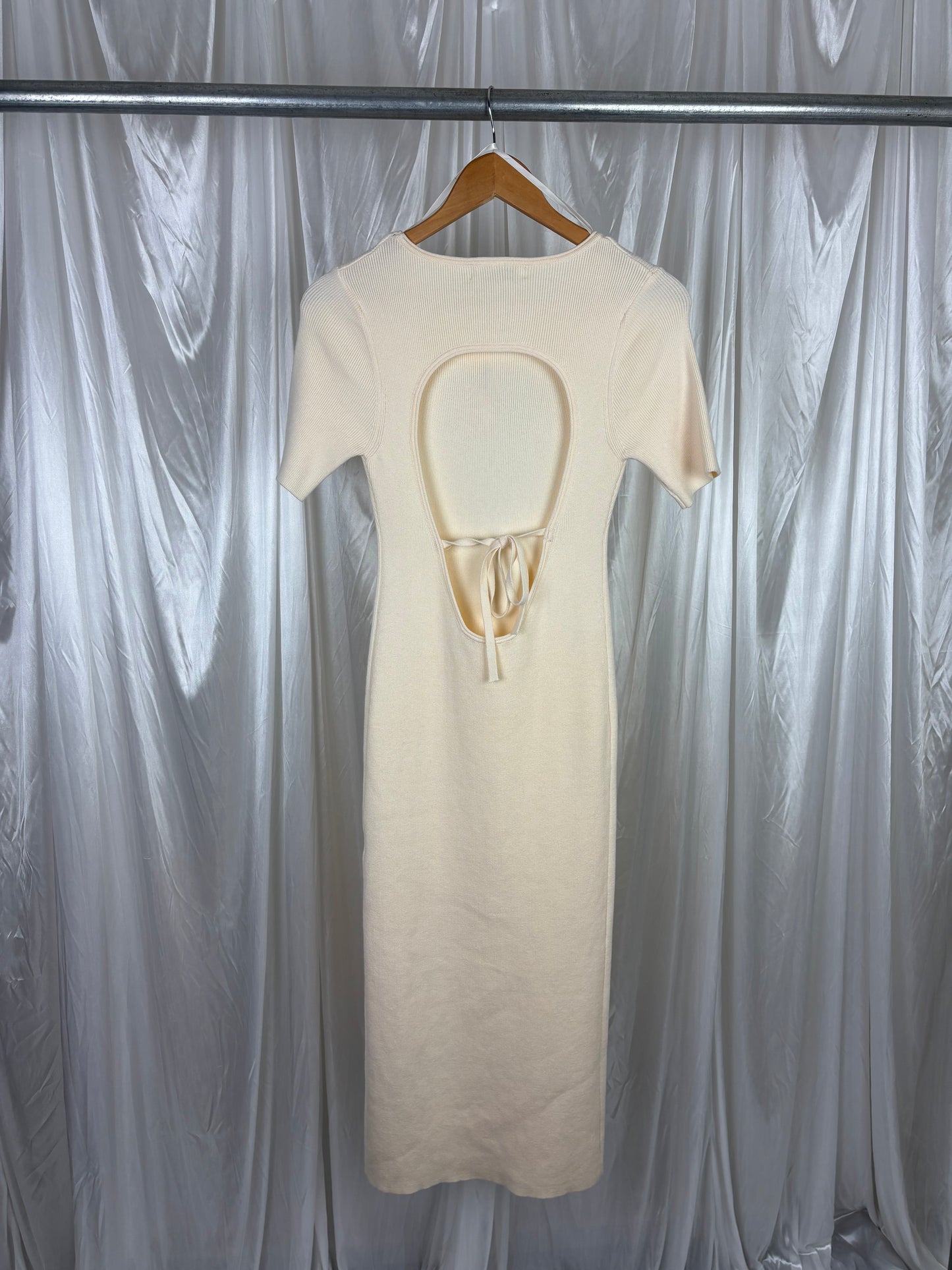 Lily Whyt Ribbed Midi Dress - 10