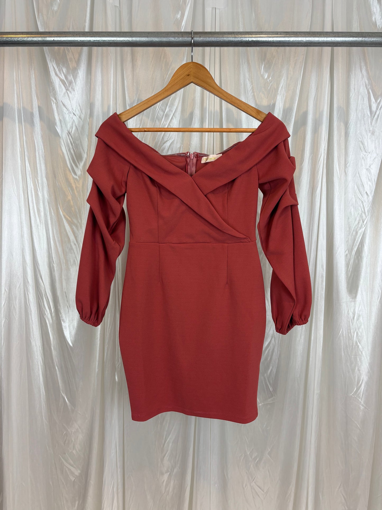 Blossom Pink Long Sleeve Dress - 8