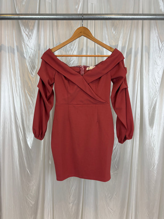 Blossom Pink Long Sleeve Dress - 8