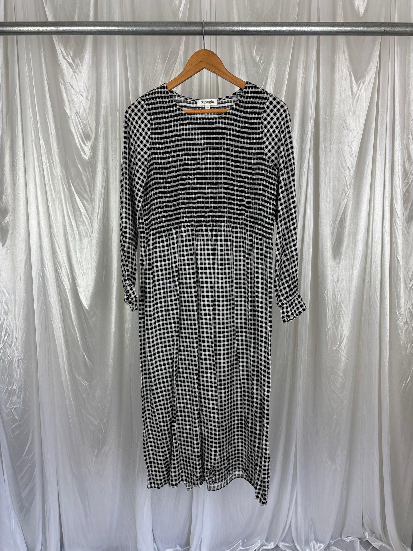 Threadz Gingham Dress - XS
