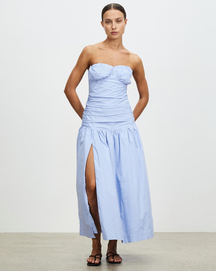 Lover Blue Strapless Dress - 6