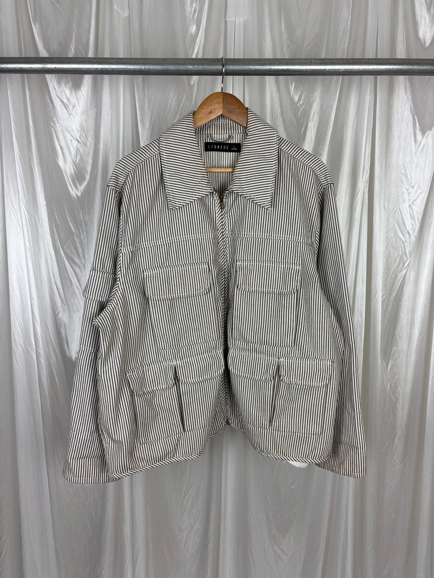 Lioness Renacida Striped Utility Jacket - L