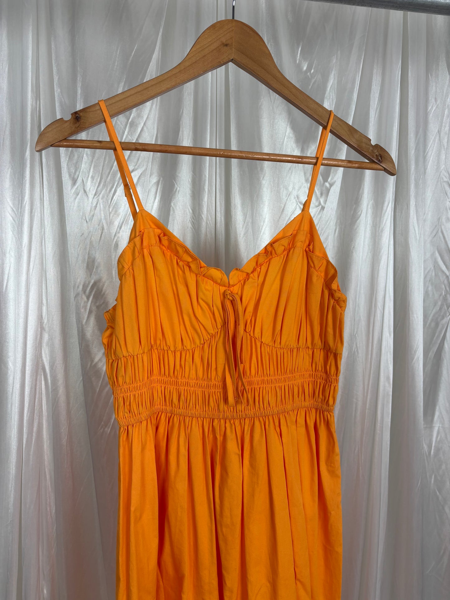 H&M Orange Midid Dress - S
