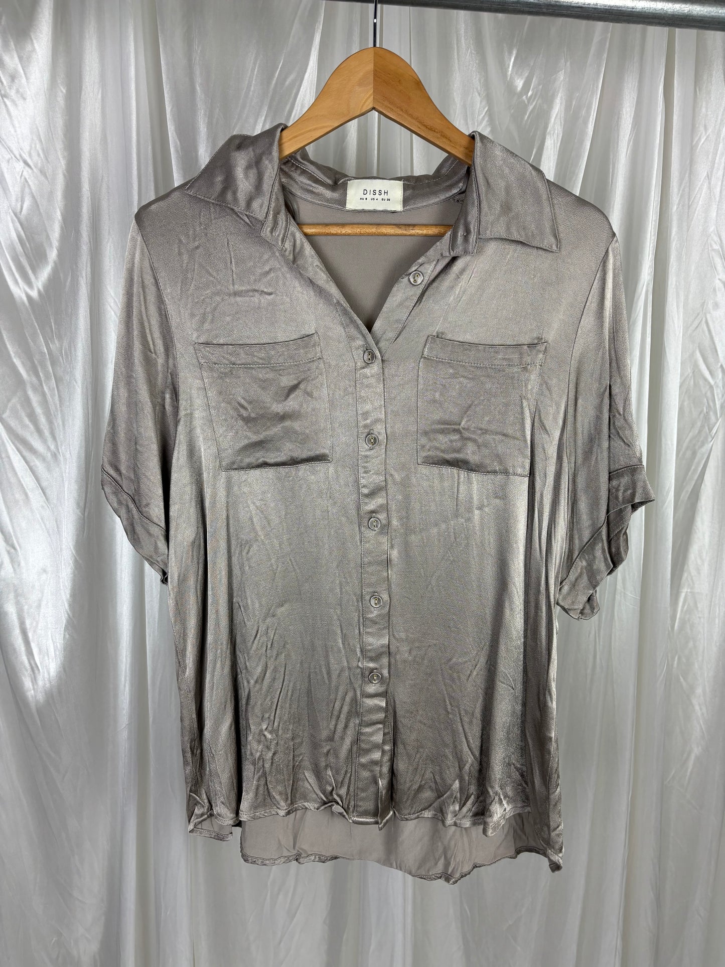 Dissh Simone Satin Vacation Shirt - 8