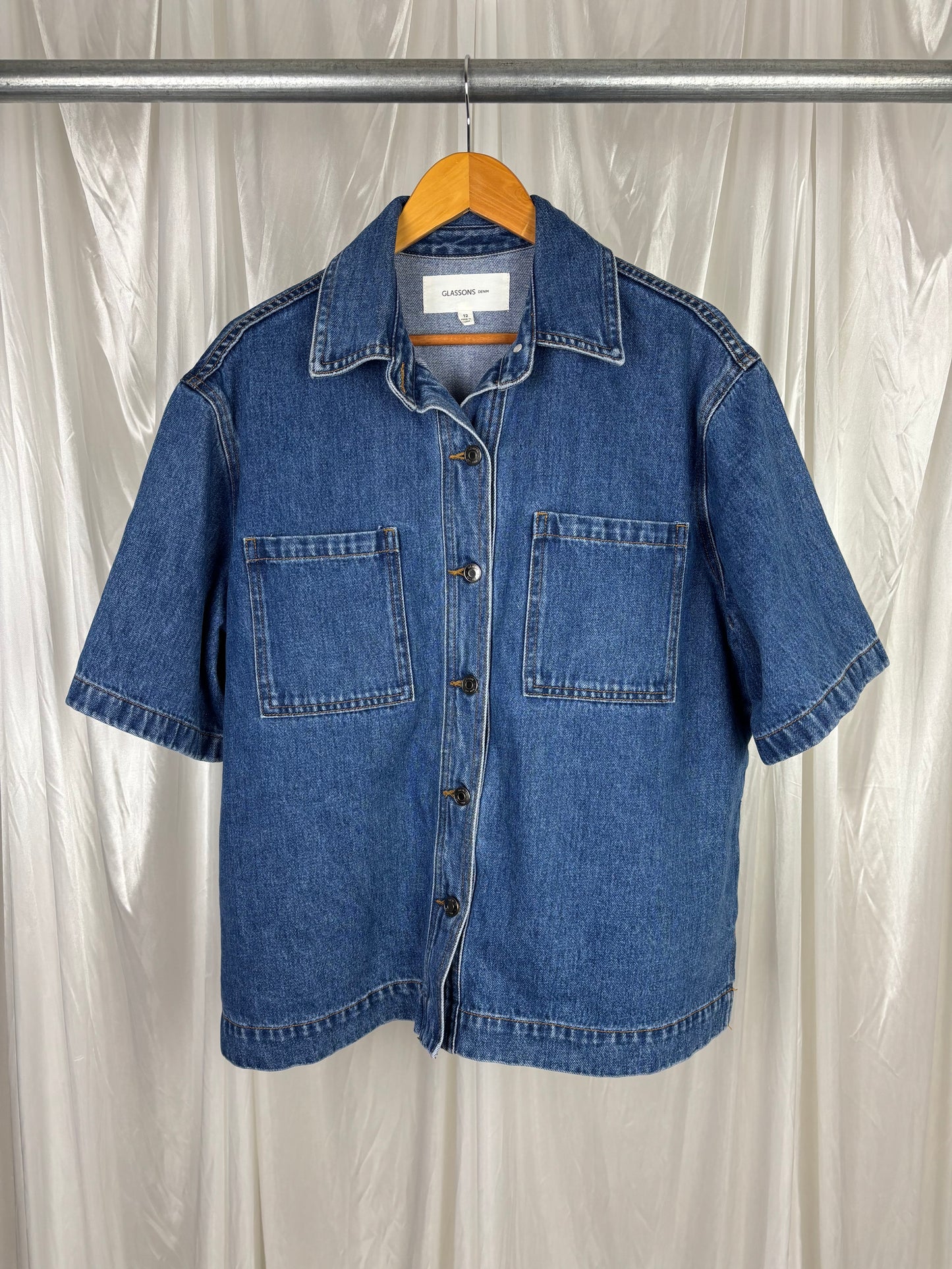 Glassons Denim Button Front Shirt - 12