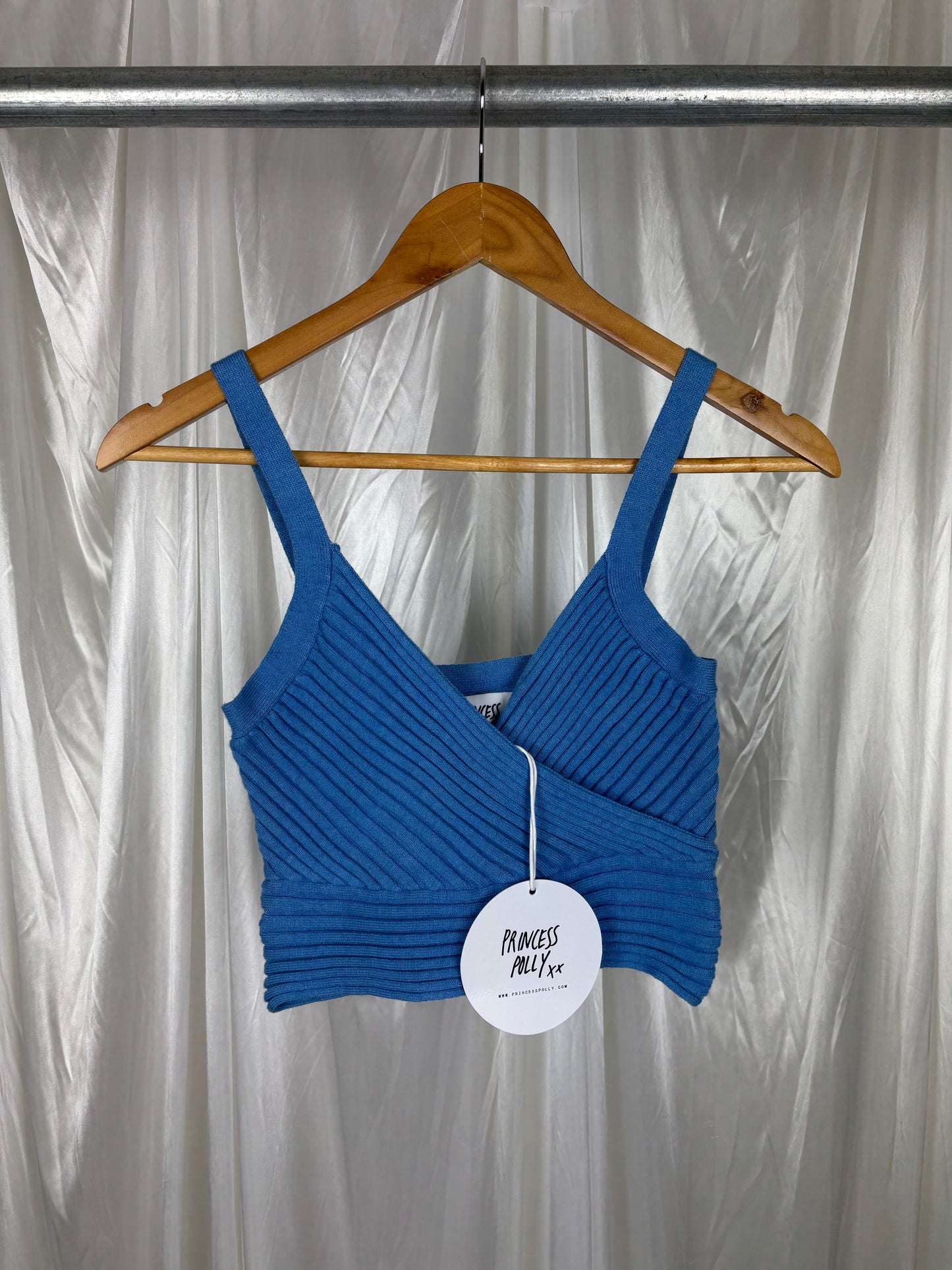 Princess Polly Arlene Blue Top - XS/S