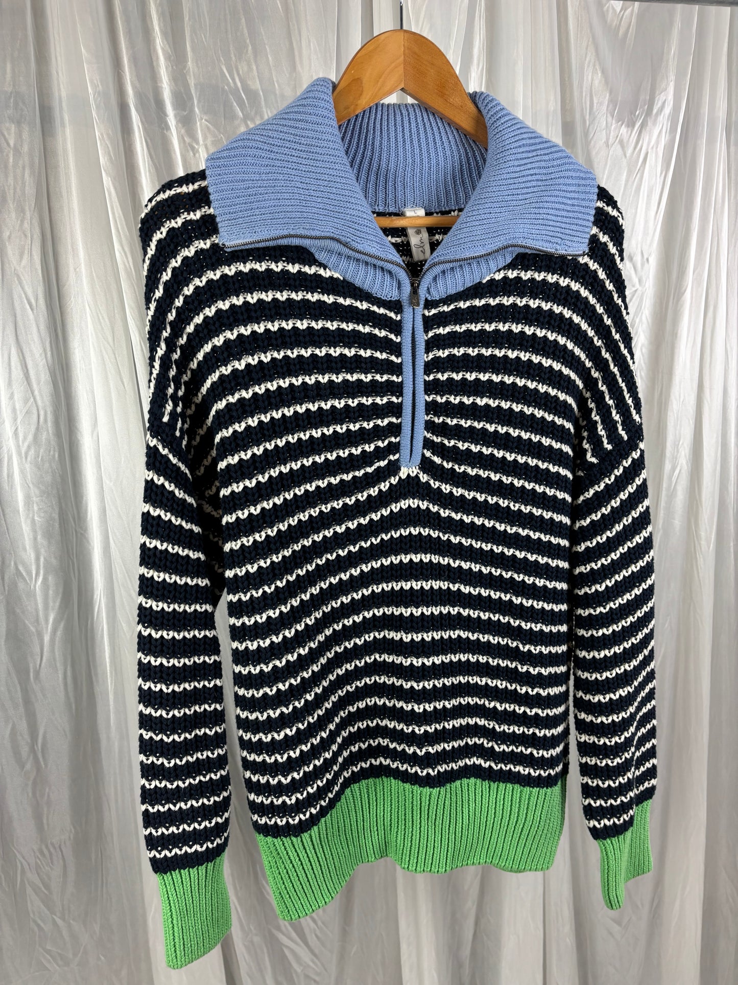 Elm 1/4 Zip Knit Jumper - L