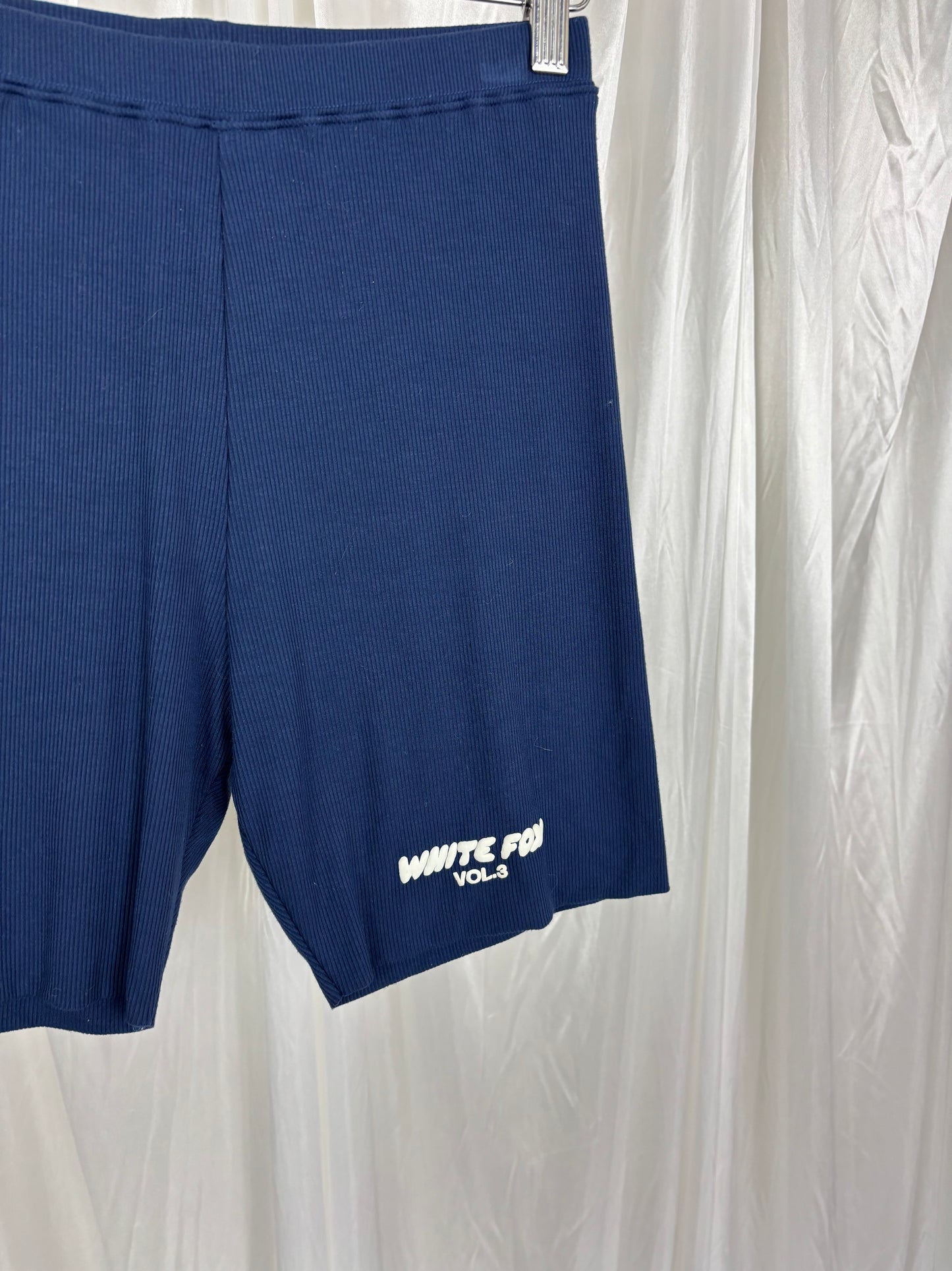 White Fox Blue Shorts - M