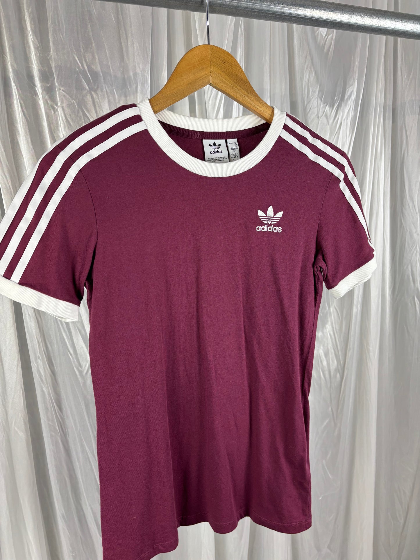 Adidas Maroon Red t-shirt - 6