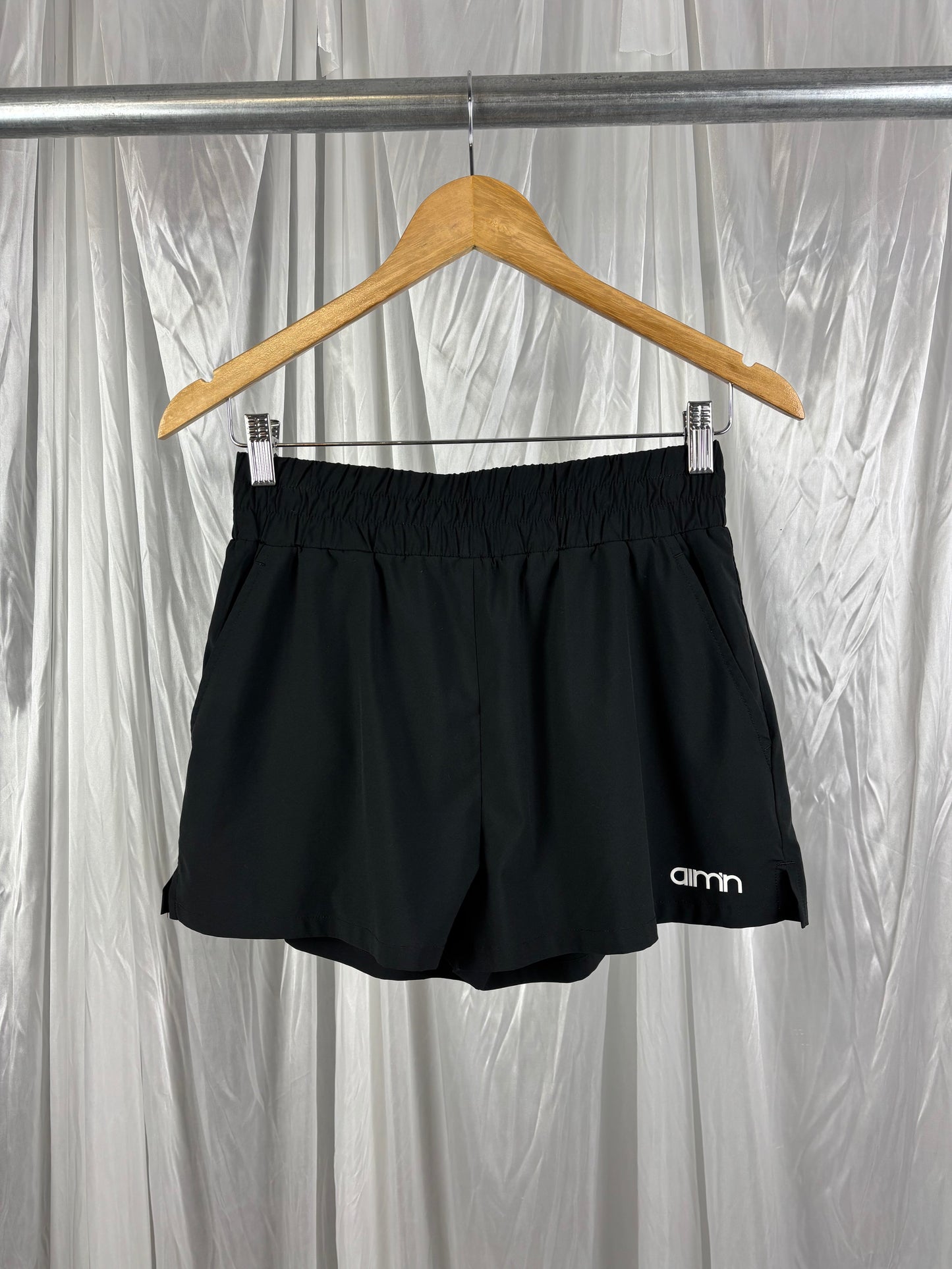 Aimn Black Running Shorts - XS