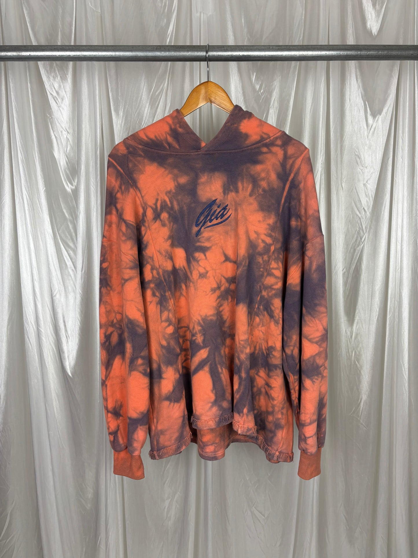 I Am Gia Patterned Hoodie - S
