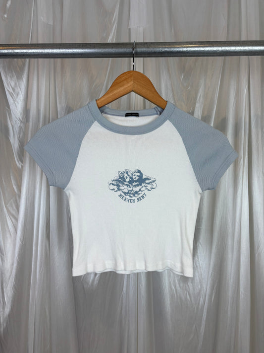 Brandy Melville Cropped Baby Tee - 6/8