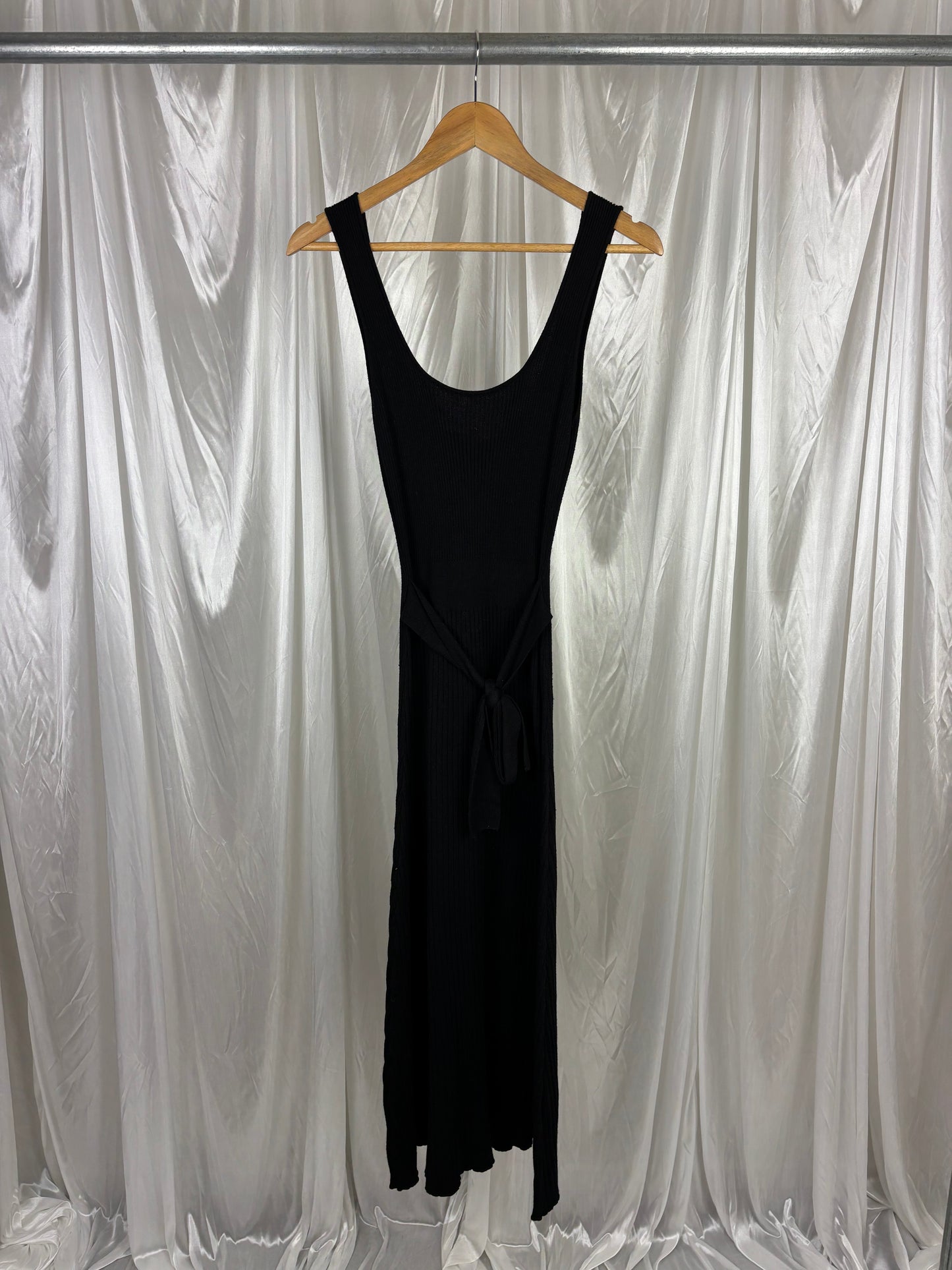 Whistle Black Midi Dress - M