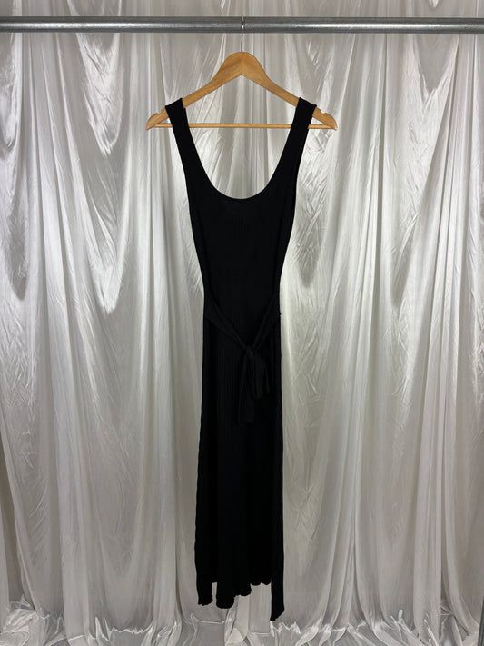 Whistle Black Midi Dress - M