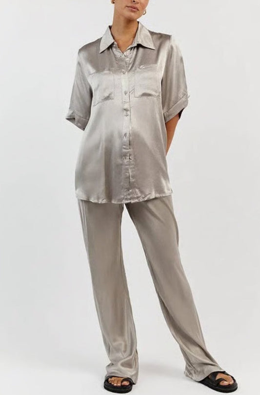 Dissh Simone Satin Vacation Shirt - 8
