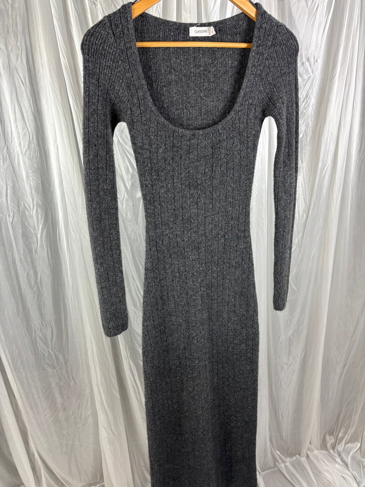 Glassons Grey Knit Dress - S