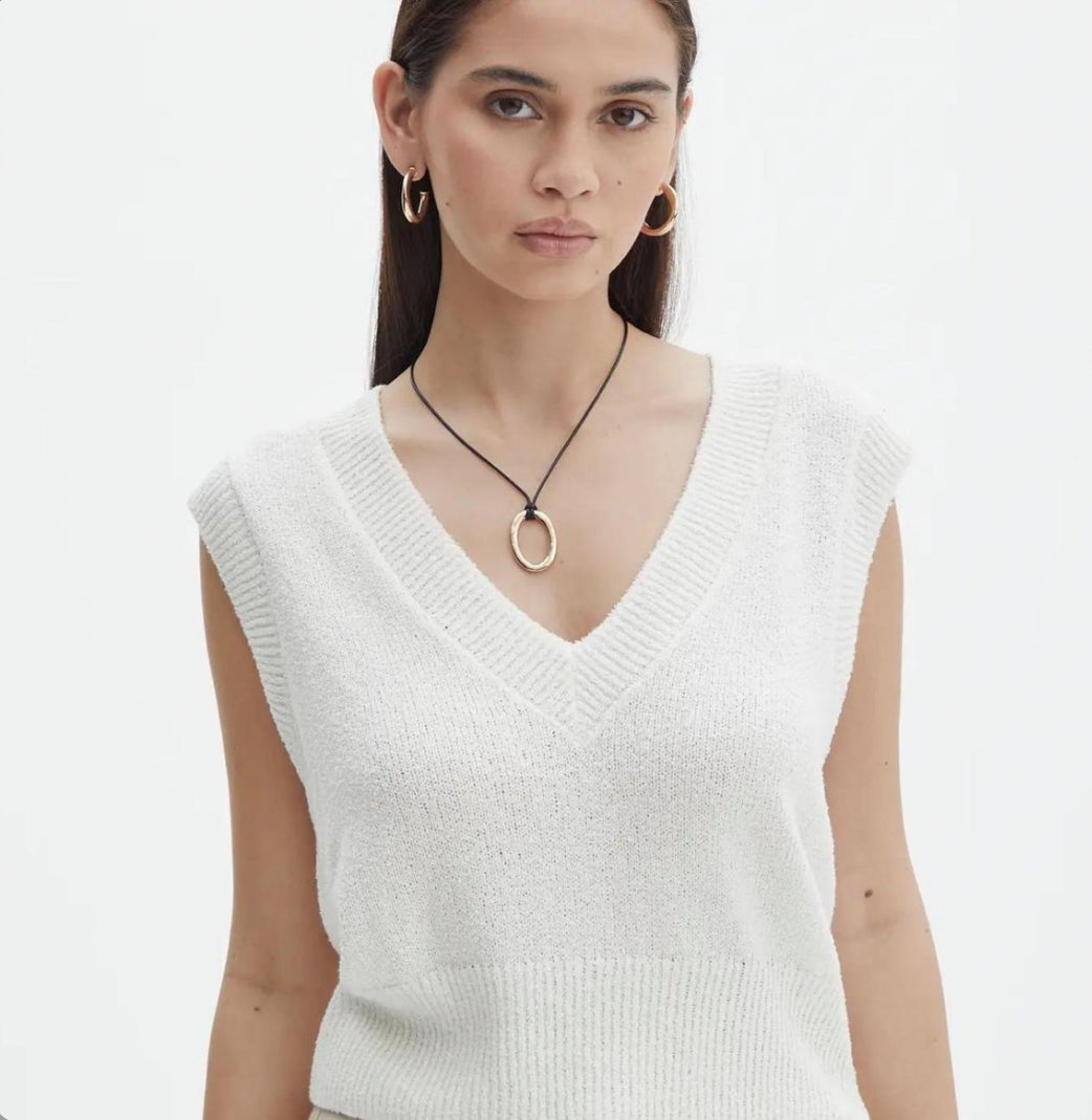Glassons Cropped Knit Vest - XS