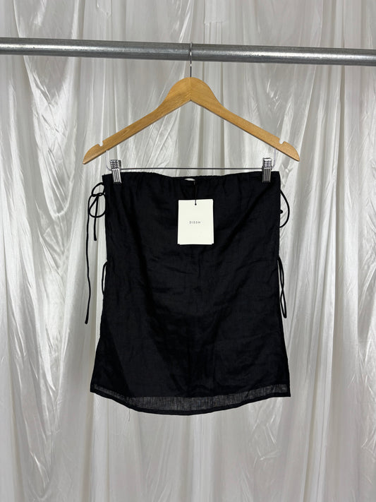 Dissh Black Strapless Top - 8