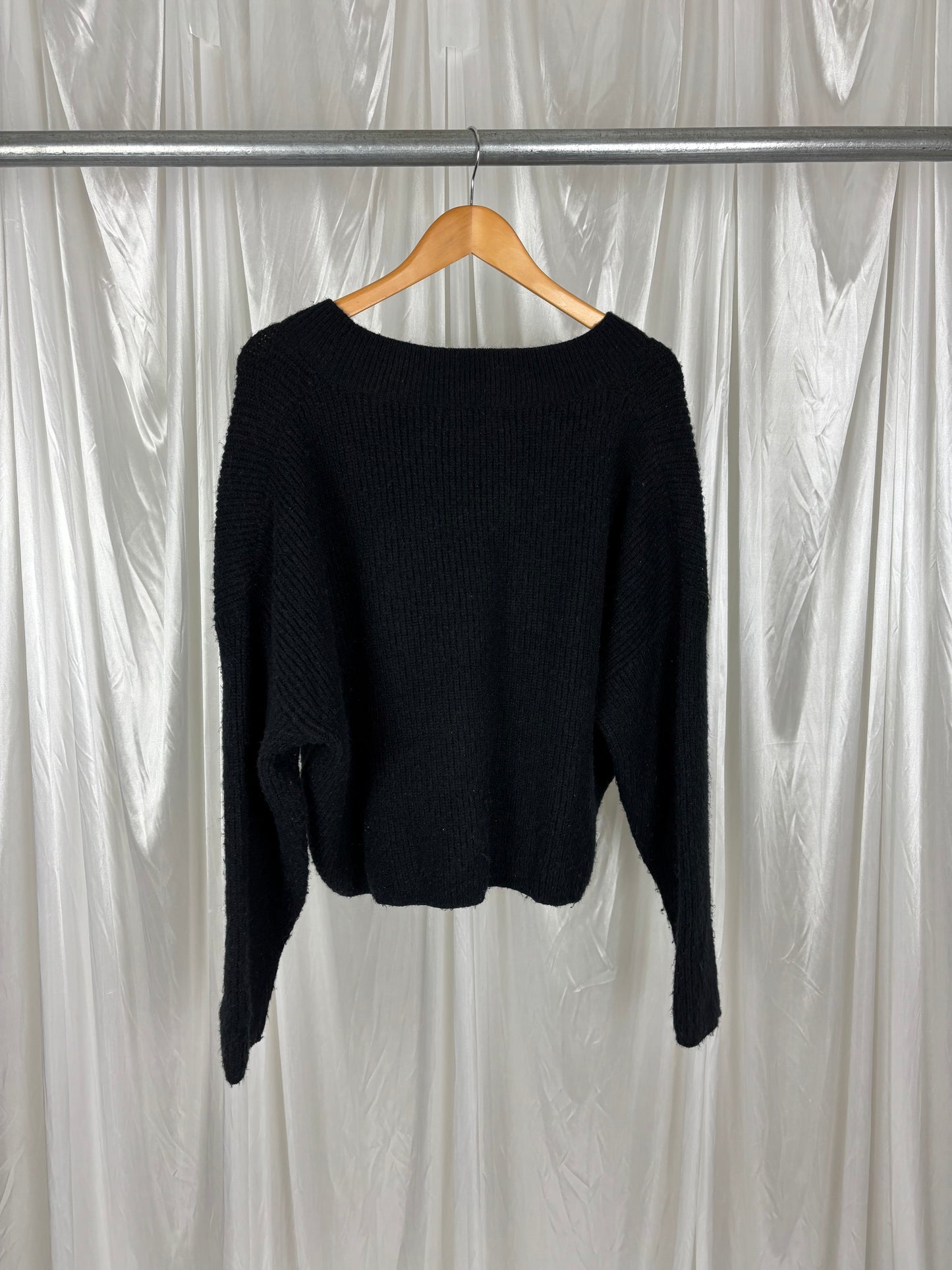 Motel Black Knit Jumper - S