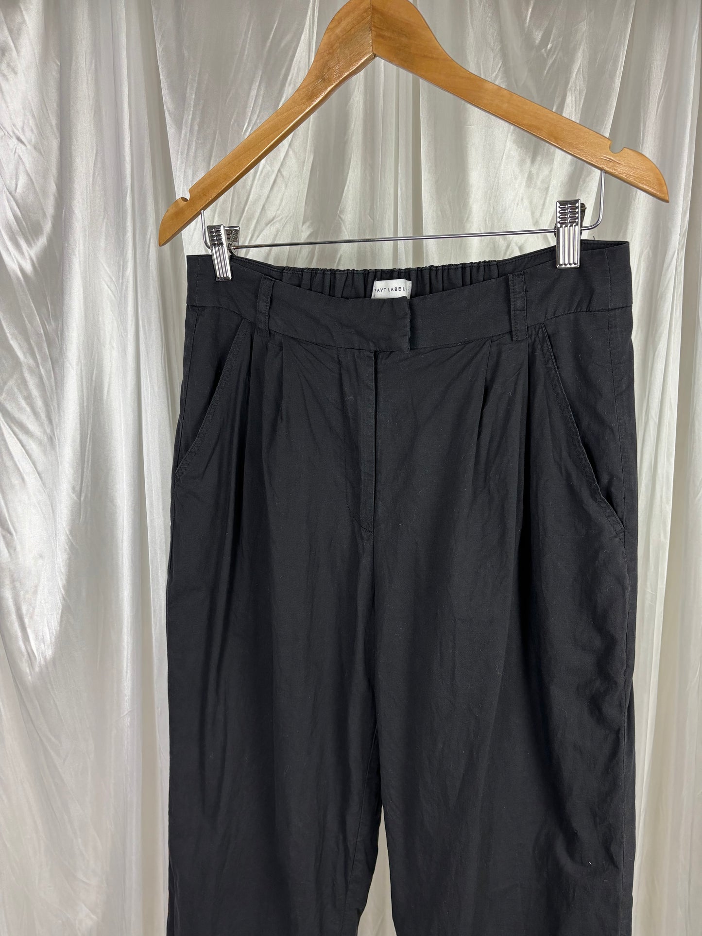 Fayt Black High Waist Pants - 11